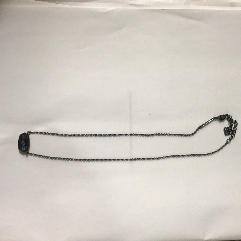 Kendra Scott gunmetal necklace